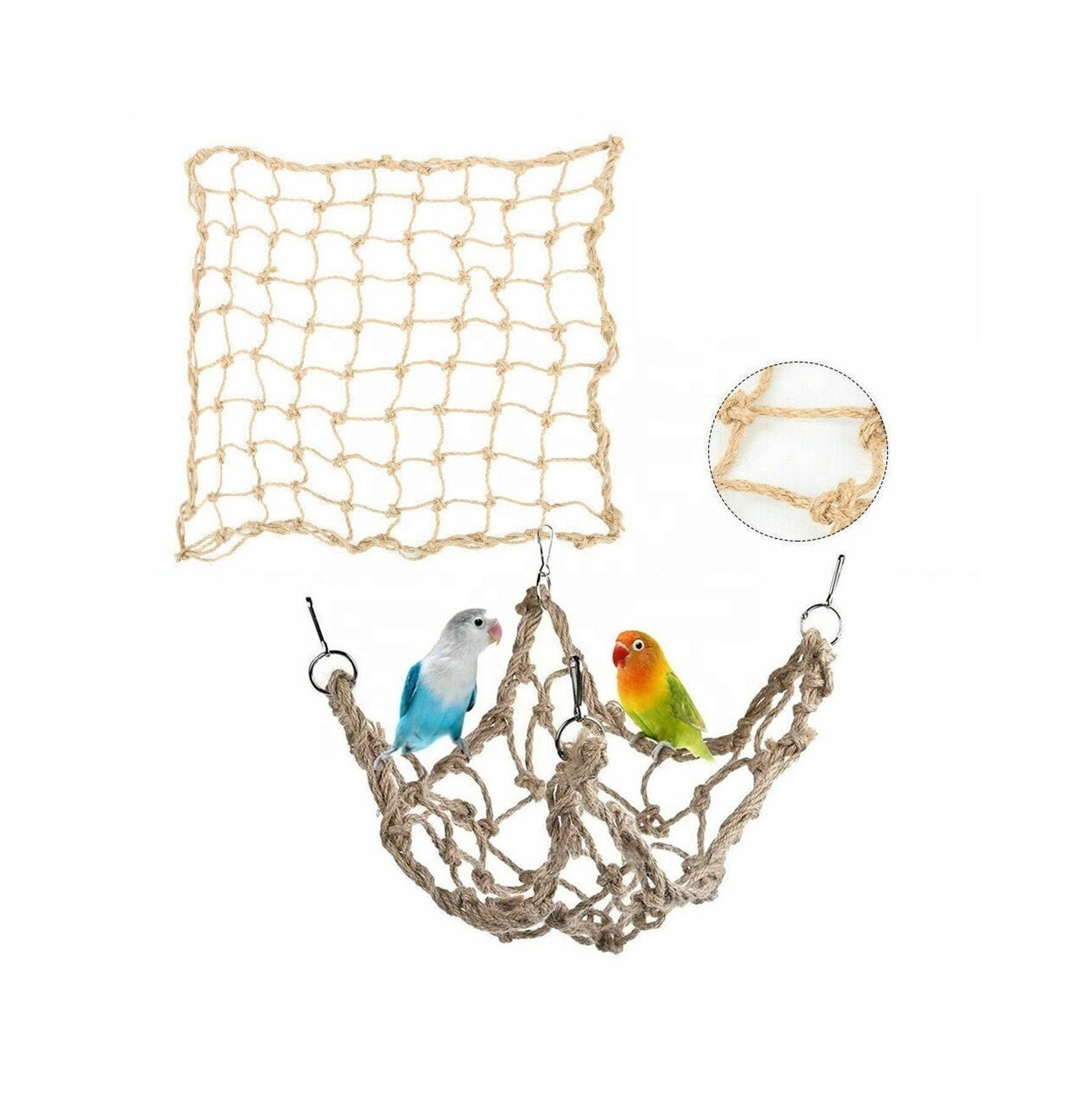 Parrot Bird Climbing Net Cotton Rope Cage Wood Hemp Rope Etsy