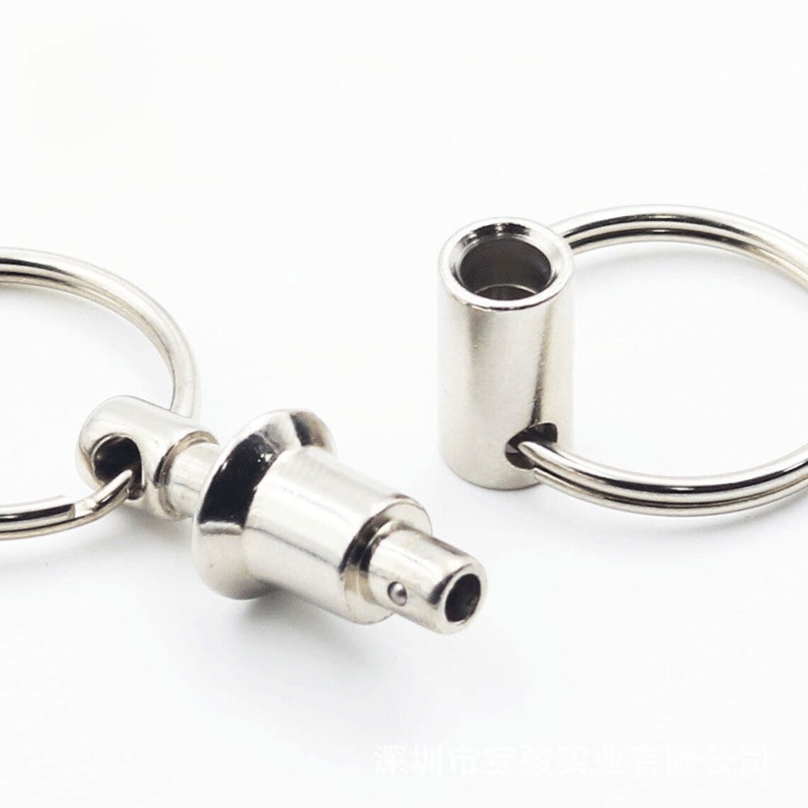 3 Pack Detachable Key Rings Quick Release Pull Apart Keychains Etsy