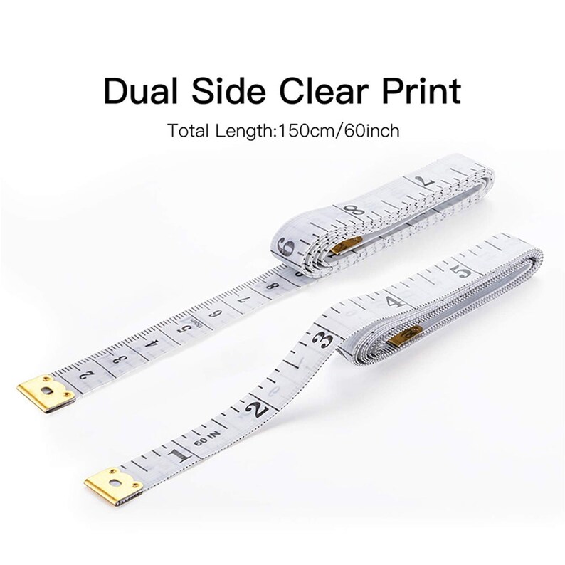 2-Pack Body Measuring Tape Ruler Sewing Cloth Tailor Measure 60 inch 150 cm Random Color
