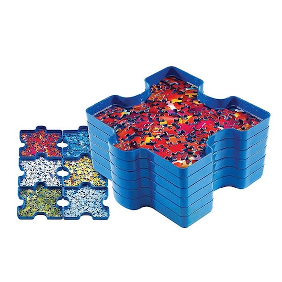 Stacking Puzzle Piece Trays