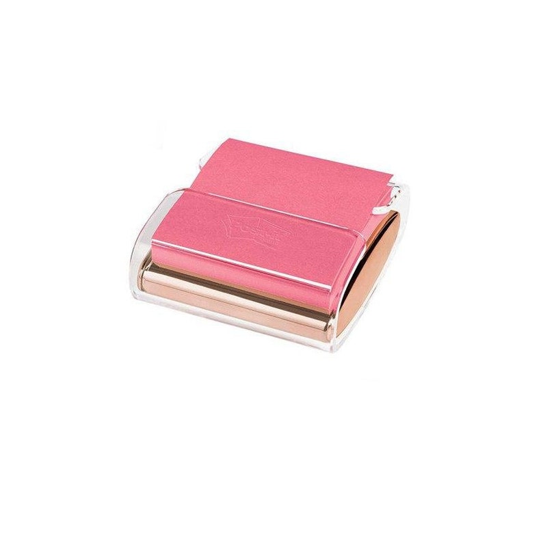 Rose Gold Sticky Notes Holder Post It Holder Paper Memo Etsy