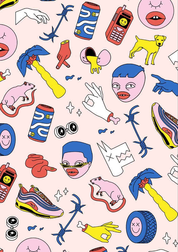 Playful Palette A3 Print Pop Art