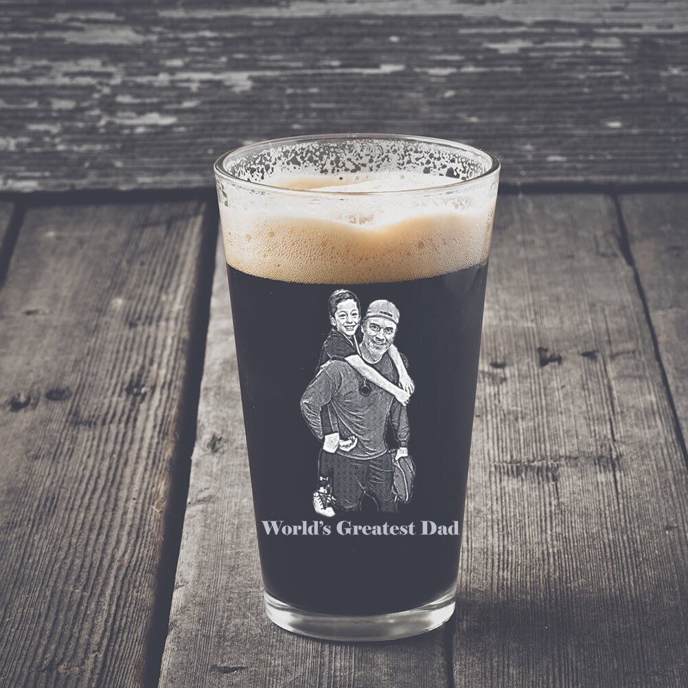 Personalized Pint Glass, Fathers day gifts, Gifts For Dad, Gift Ideas…