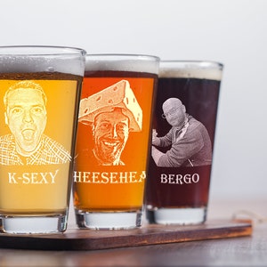 Engraved Pint Glass / Groomsmen Gifts / Custom Pint Glasses / Gifts for Friends / Best Groomsmen Gifts/ Unique Groomsmen Gifts image 2