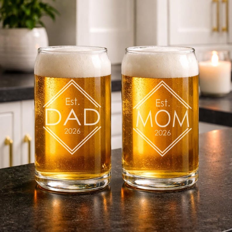 Personalized Whiskey Glass Dad Gift Idea For Father Birthday Present Established Year Custom Engraved