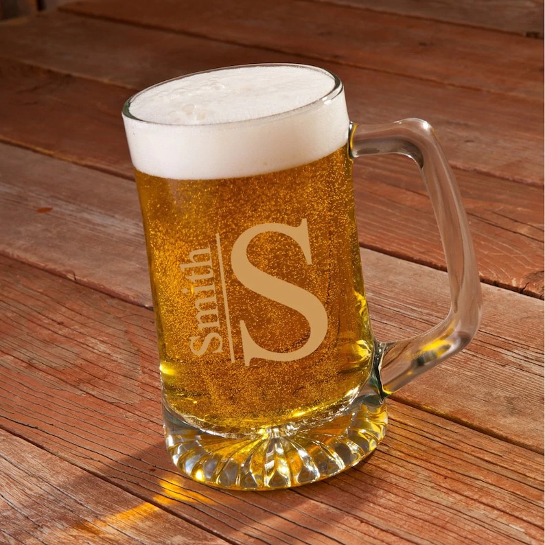 Personalized Beer Stein Set/laser Etched Beer Mug/laser Etsy