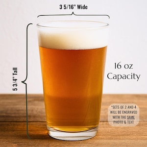 large 16 ounce pint glass etched beer pint with photo engraved glassware for wedding groomsman gift with picture personalized best man beer mug proposal gift for groomsmen