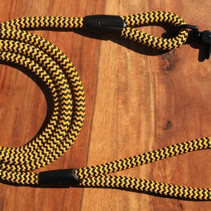 Black & Yellow dog leash for small and big dogs/chevron dog leash/dog leads/dog leash/
