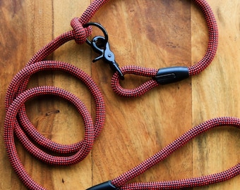 Checkered Black & Red dog leash for small and big dogs/ dog leash/dog lead