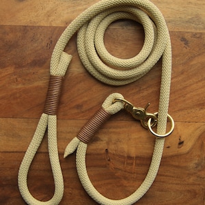 Gör ditt eget koppel / beige hundkoppel / handgjort koppel / för små och stora hundar