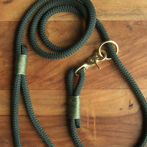 Make Your Own Leash / Khaki Dog Leash / Handmade Leash / for Etsy