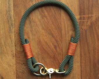 Make your own collar / khaki dog collar/handmade collar/for small and big dogs