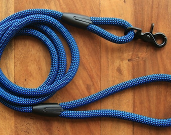 Checkered Black & Blue dog leash for small and big dogs/ dog leash/dog lead