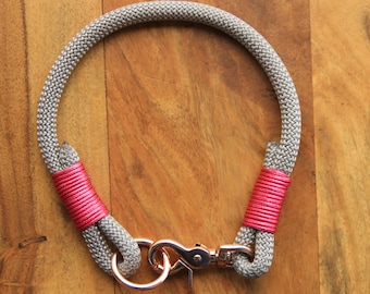 Make your own collar / Grey dog collar / dog collar / for small and big dogs
