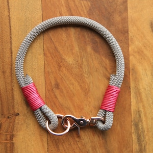 Make your own collar / Grey dog collar / dog collar / for small and big dogs