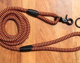Black & Orange dog leash for small and big dogs/chevron dog leash/dog leads/dog leash/leash