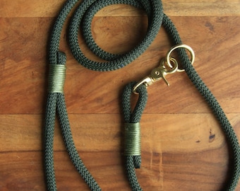 Make your own leash / khaki dog leash / handmade leash / for small and big dogs