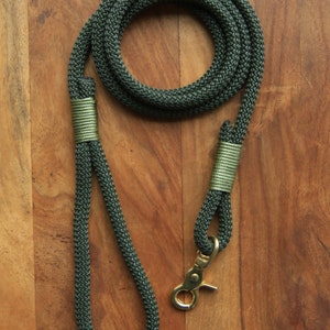 Make your own leash / khaki dog leash / handmade leash / for small and big dogs 画像 2