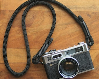 Tracolla nera per fotocamera / Tracolle per fotocamera / Crea la tua tracolla