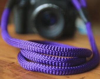 Tracolla viola / Tracolla nera per fotocamera / Tracolla per reflex digitale