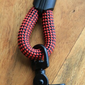 Checkered Black & Red dog leash for small and big dogs/ dog leash/dog lead image 5