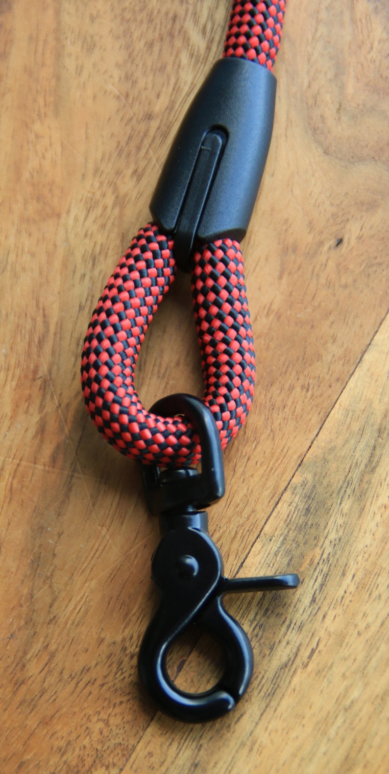 Checkered Black & Red dog leash for small and big dogs/ dog leash/dog lead image 5