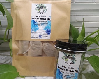 Vital Glow Anti Aging & Wellness Organic Herbal Tea
