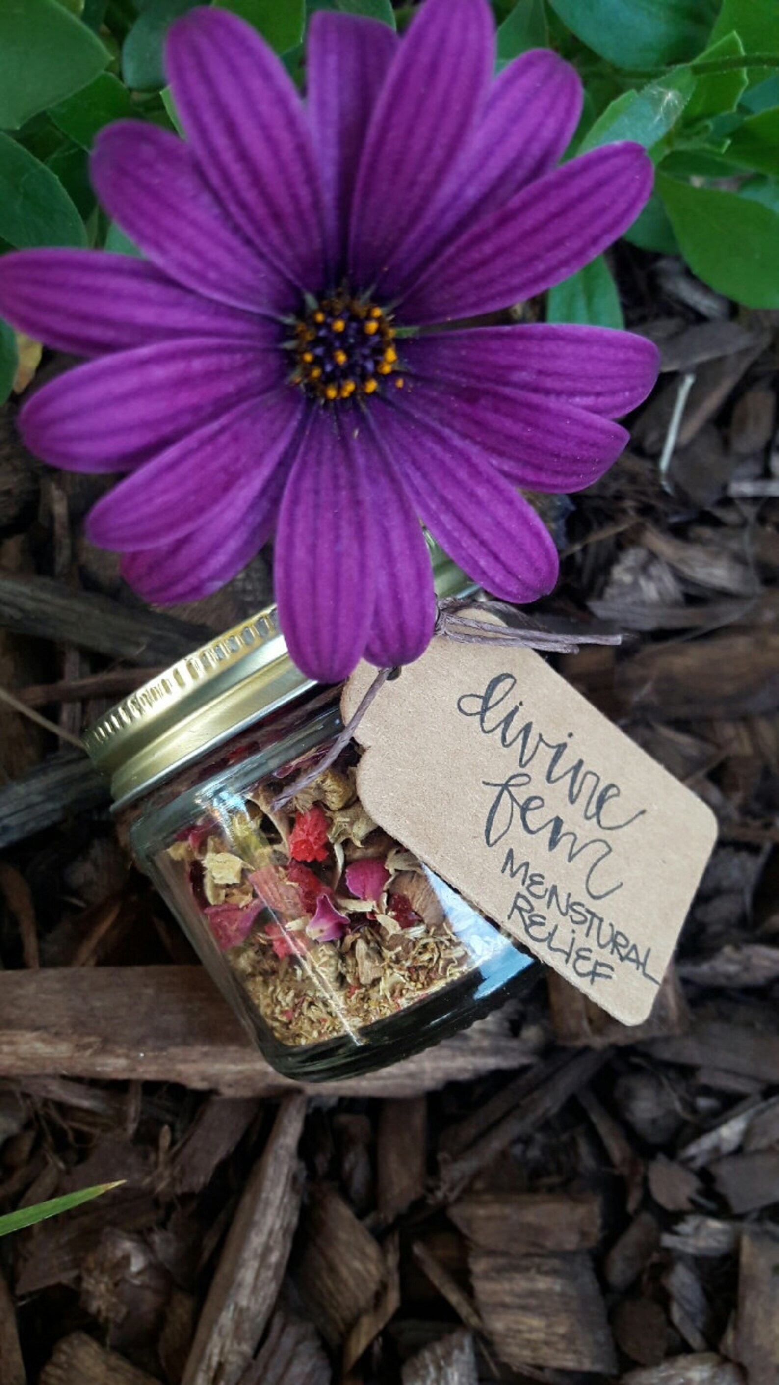 Divine Fem Organic Herbal Tea Etsy UK