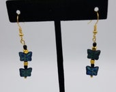 Czech Glass Butterfly Earrings