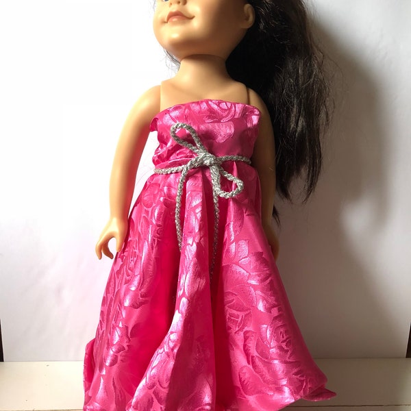 Robe de bal longue / robe de cérémonie / robe de poupée de 18 pouces / robe de poupée de 18 pouces / fille américaine poupée / robe de bal