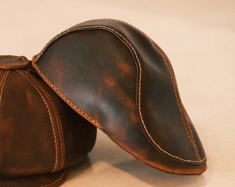 Handmade Leather "Flat Cap"