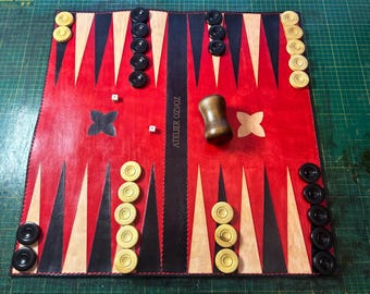 The Voyager Roll-Up Backgammon Set