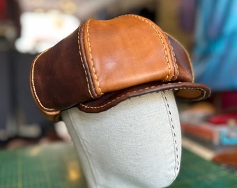 Eco-Friendly Leather Hats: Sustainable Style for the Conscious Consumer "Newsboy Hat"