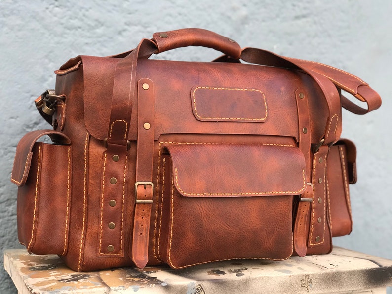 Handstitched Full Grain Tuscany Bag Factory outlet El Paso Mall Explorer Travel Leather