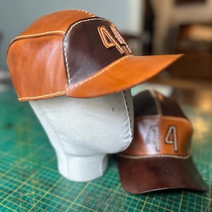 Handmade Leather Baseball Cap – Vintage Style Hat