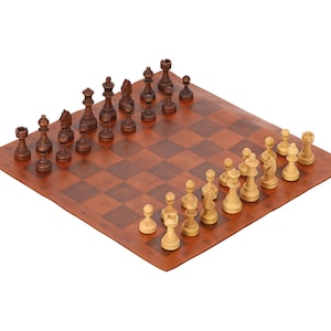 Travellers Choice Leather Chess Set