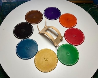 Genuine Leather Coaster Set