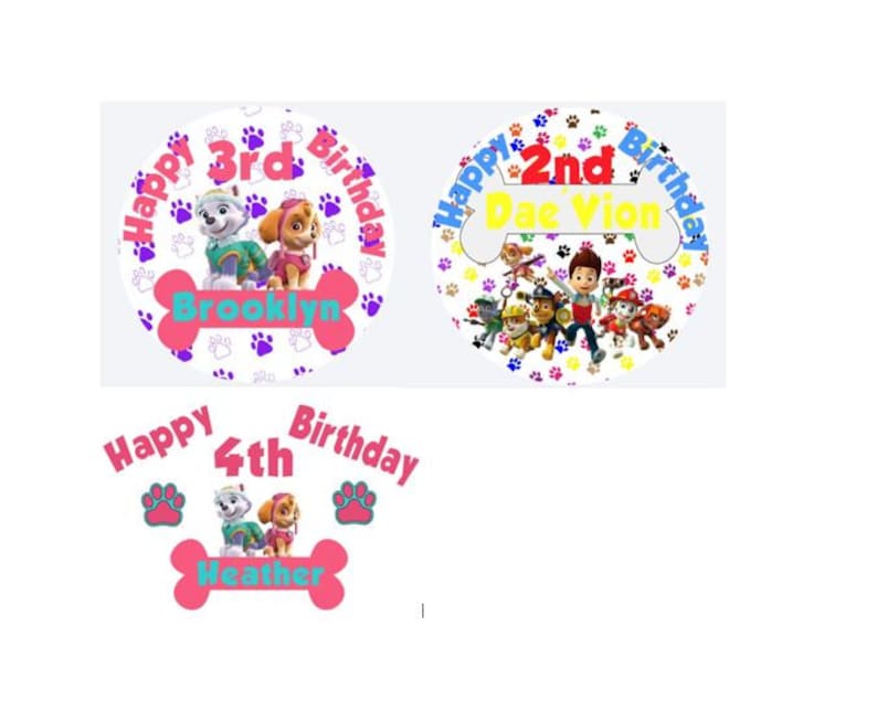 30 PAW PATROL Edible Cupcake Toppers Wafer Paper Birthday Cake Decoration #1