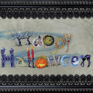 Happy Halloween cross stitch pattern by Brian Jackins