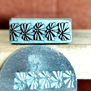 Boho Bohemian style Spiral Floral flower Steel Punches Jewelry Metal, Leather Stamping Tools Bracelet DIY Craft Tool,Jewelry Making For Gift