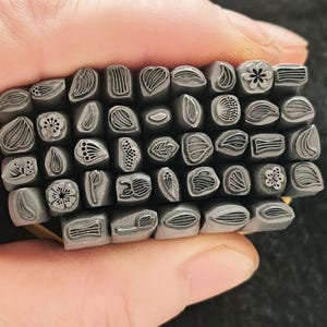 3mm  5mm Flower Petal Grass Metal Stamp Foliate scroll Steel Punch Jewelry Metal Leather Stamping Tool Bracelet DIY Jewelry Making For Gift