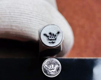 Custom Stamp Hand Gesture Metal Stamp Steel Punch Stamp Jewelry Metal, Leather Stamping Tool Bracelet DIY Craft Tool,Jewelry Making For Gift