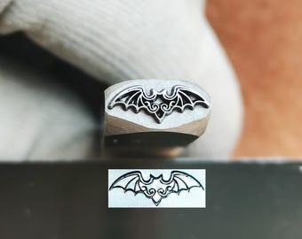 Flying Bat Metal Stamp Animal Steel Punch Jewelry Metal, Leather Stamping Tools Bracelet DIY Craft Tool, Jewelry Making Gift