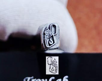 Custom Stamp Lighter Metal Stamp Steel Punch Stamp Jewelry Metal, Leather Stamping Tool Bracelet DIY Craft Tool,Jewelry Making For Gift