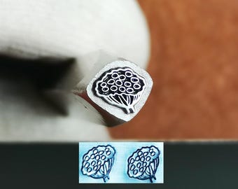 Lotus Metal Stamp Lotus Root Steel Punches Jewelry Metal Leather Stamping Tools Bracelet DIY Craft Tool,  Jewelry Making For Gift