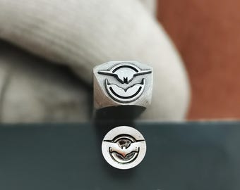 Custom Stamp Flying Bat Metal Stamp Animal Steel Punch Jewelry Metal, Leather Stamping Tools Bracelet DIY Craft Tool, Jewelry Making Gift