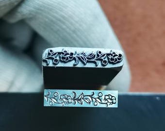 Flower Metal Stamp Bohemian Scrollworks Steel Punches Jewelry Metal, Leather Stamping Tool Bracelet DIY Craft Tool, Jewelry Making For Gift