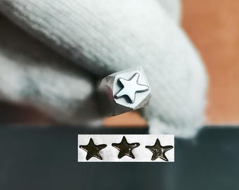 4mm Star Metal Stamp Lovely Cartoon Star Punch Jewelry Metal, Leather Stamping Tool Bracelet DIY Craft Tool, Jewelry Making
