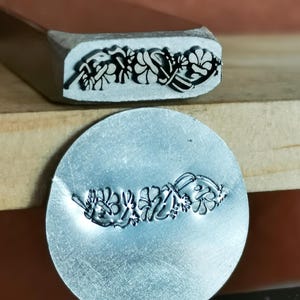 Boho Bohemian style Spiral Floral flower Steel Punches Jewelry Metal, Leather Stamping Tools Bracelet DIY Craft Tool,Jewelry Making For Gift