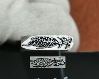 Fish Metal Stamp Golden Fish Steel Punches Jewelry Metal, Leather Stamping Tool Bracelet DIY Craft Tool, Jewelry Making For Gift